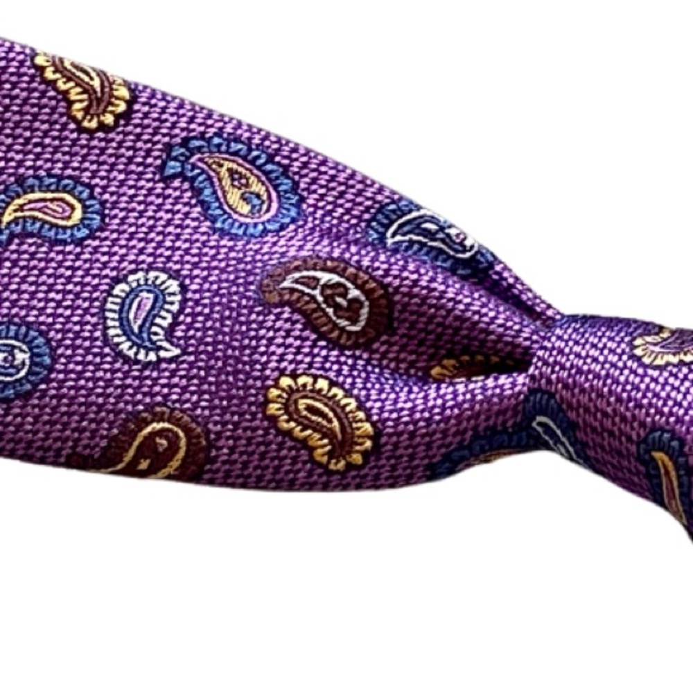 NWT! Jos. A. Bank RESERVE Mens Paisley Luxury Silk Neck Tie - 3”